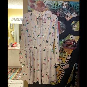 Express Long Sleeve Floral Dress